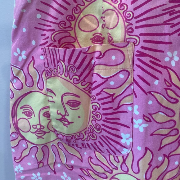 Vintage Lilly Pulitzer, size 10, pink and yellow sun design skirt - Picture 3 of 4